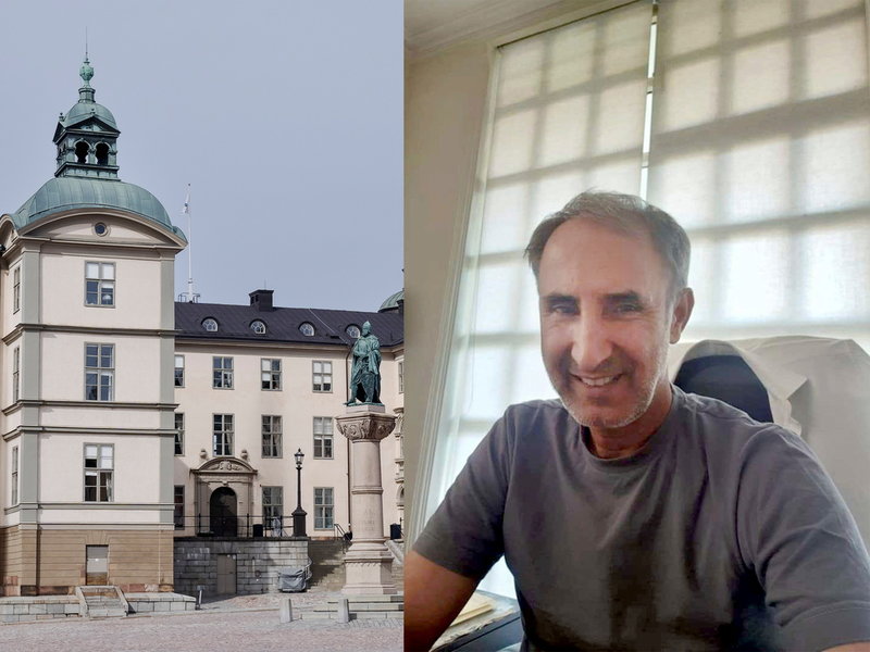 Hamid Noury har dömts till livstids fängelse för mord och folkrättsbrott i Iran. Arkivbilder i montage.