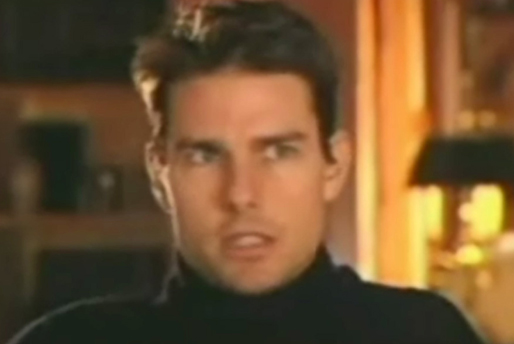 Tom Cruise i den omtvistade scientologintervjun.