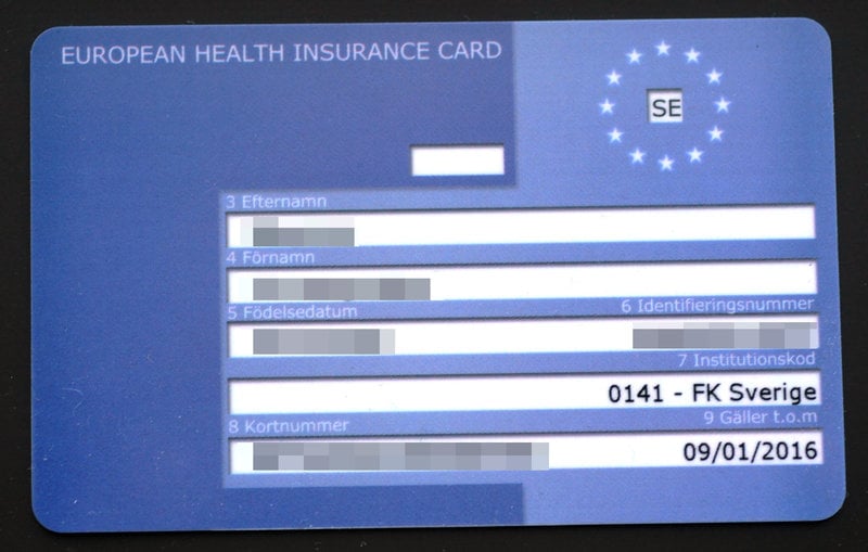 EU-kortet. Foto: Staffan Almquist/TT