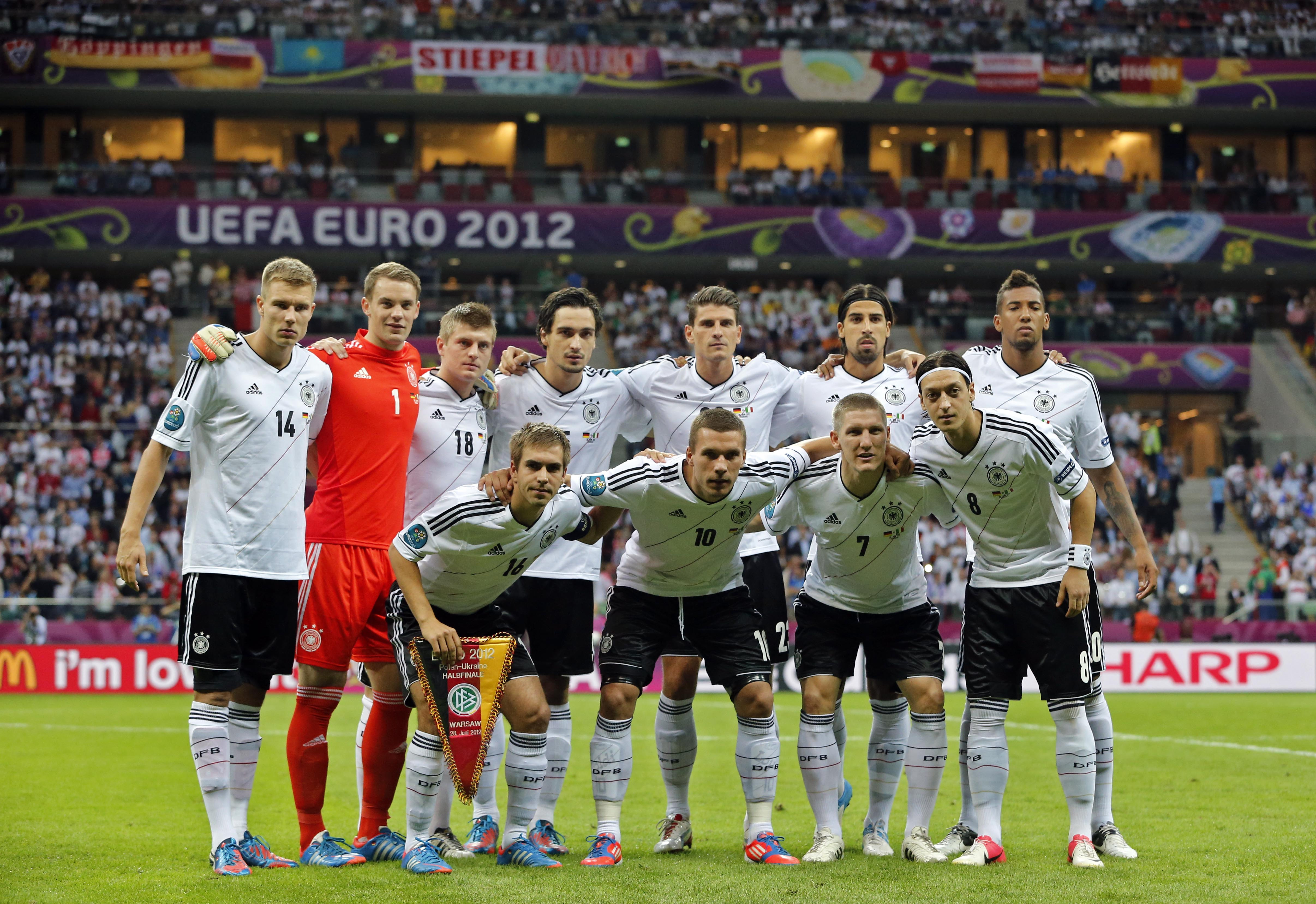 Den tyska startelvan visste inte vad de hade att vänta innan matchen...