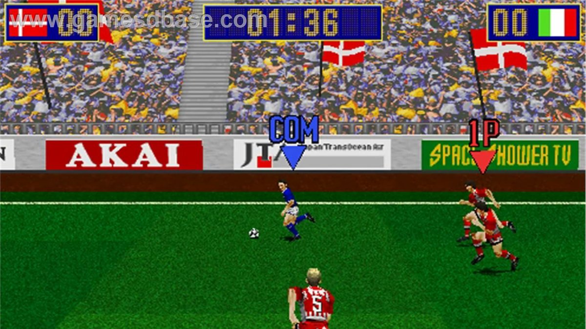 Virtua Striker var det första fotbollsspelet med 3D-grafik. 