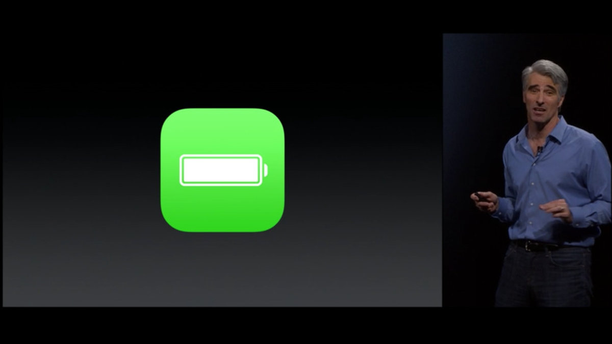 Craig Federighi från Apple presenterade iOS9.