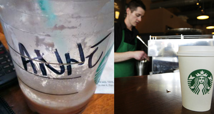 Kaffe, optisk illusion, Starbucks, Häfitgt