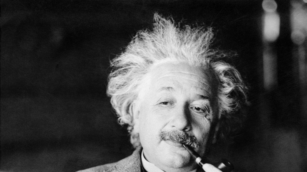 Albert Einstein var ruggigt smart. 