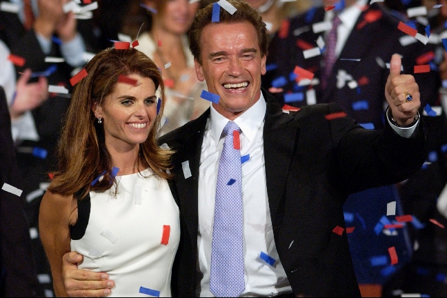 skilsmässa, Arnold Schwarzenegger, Maria Shriver, Okänt barn, Kalifornien, Barn, Otrohet