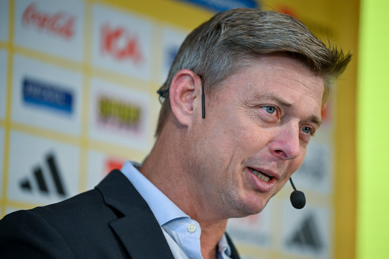 Herrlandslagets förbundskapten Jon Dahl Tomasson.