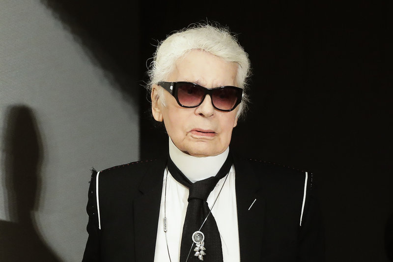 Karl Lagerfeld var en centralgestalt i modevärlden i årtionden. Arkivbild.