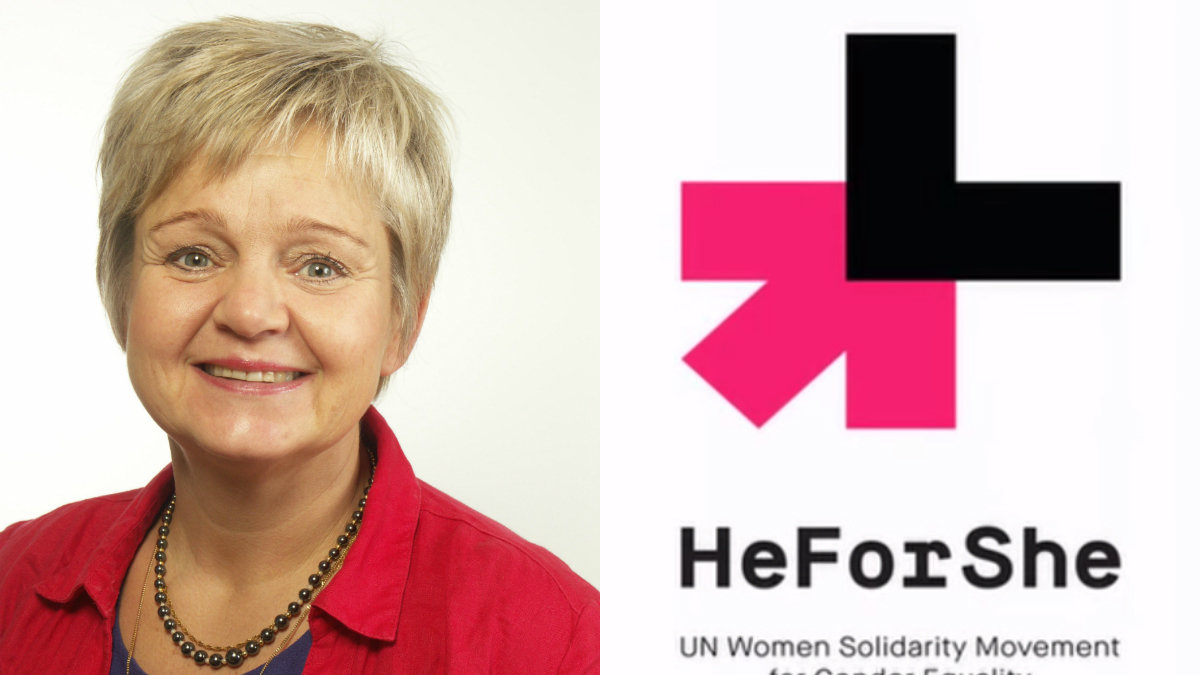 UN Women Nationell kommitté Sverige tycker män måste engagera sig för jämställdhet.