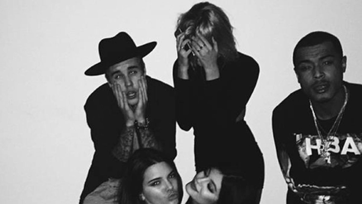 Bieber, Kylie och Kendall hänger. 