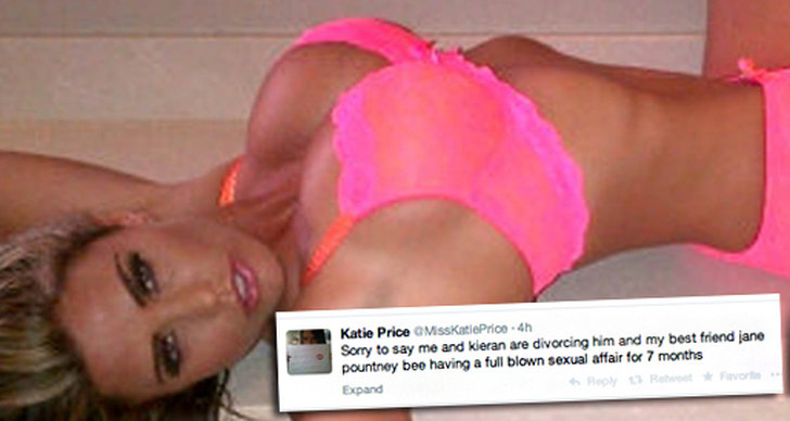 Katie Price, Twitter, skilsmässa