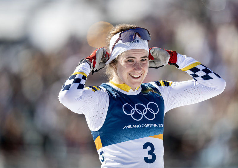Äntligen OS-guld för Ebba Andersson. Foto: Christine Olsson/TT