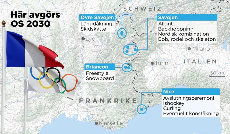 Vinter-OS år 2030 avgörs i Frankrike och är liksom årets olympiska spel utspritt på flera orter.