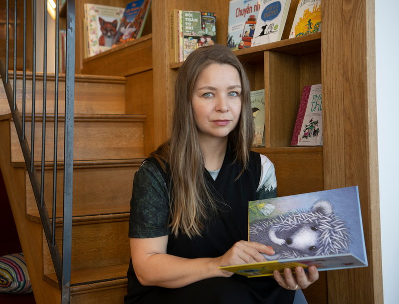 Tania Goryushina, illustratör och bokförläggare, har själv illustrerat barnböcker av den ukrainske författaren Andrej Kurkov.