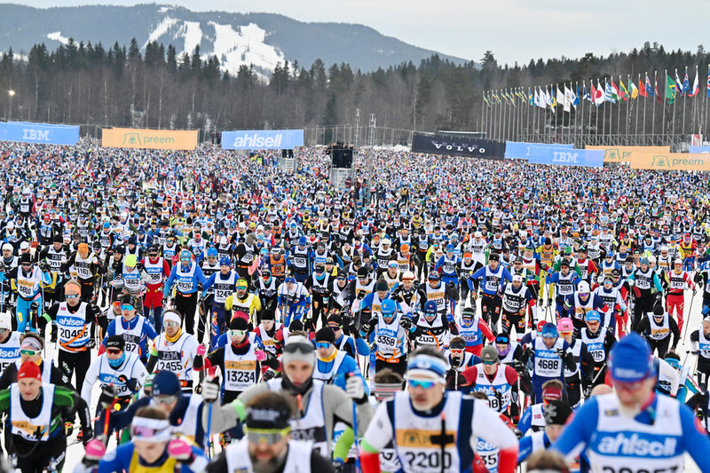 Starten av Vasaloppet 2025.