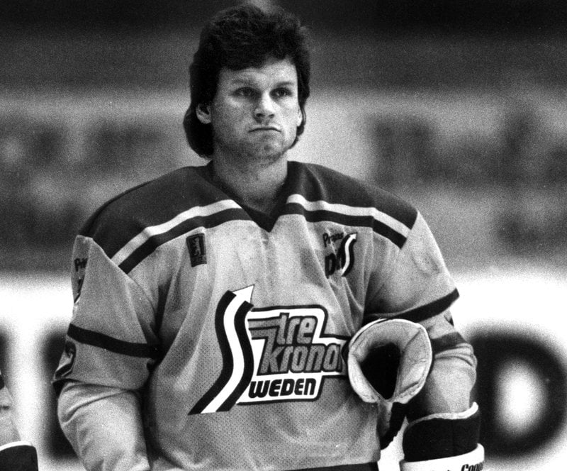 Södergren i Tre Kronor 1983. Foto: Kent Östlund/TT Södergren i Tre Kronor 1983. Foto: Kent Östlund/TT