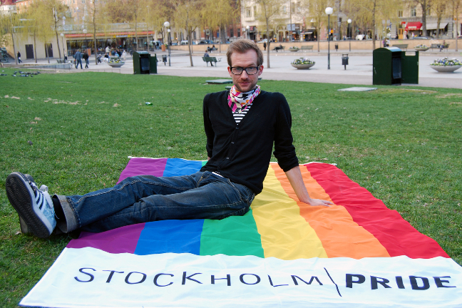 Pär Wiktorsson, ordförande för Stockholm Pride.