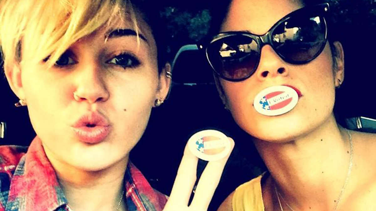 Miley Cyrus röstade så klart. 