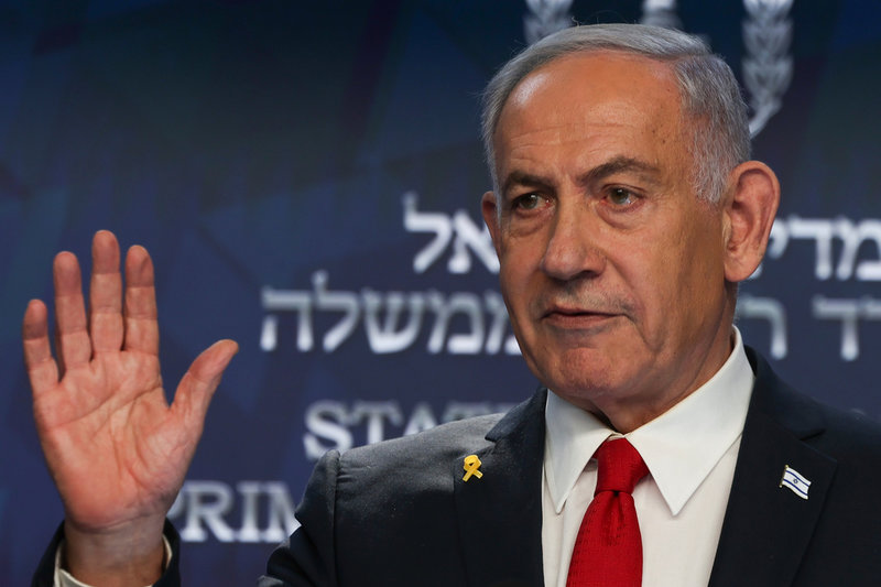 Israels premiärminister Benjamin Netanyahu. Bild från 21 maj.