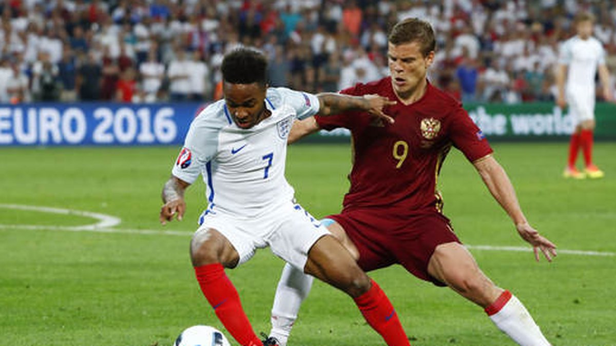 Matchen mellan England och Ryssland slutade oavgjort, 1-1.