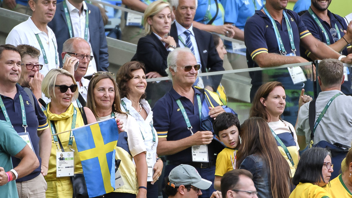 Kungen var på plats och fick se en imponerande insats från det svenska landslaget. 