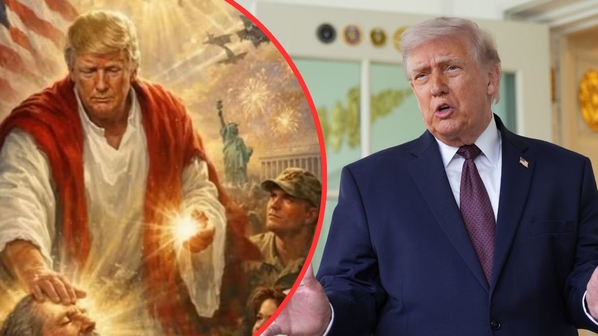 Donald Trump raderar kritiserad Jesusbild på sig själv
