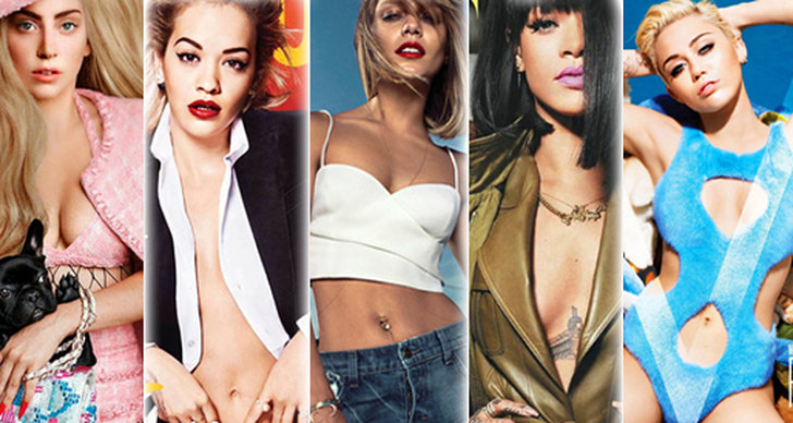 Rihanna, Miley Cyrus, Kim Kardashian
