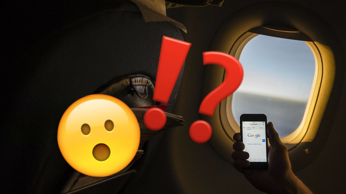 Vad händer egentligen om du råkar ha på flygplansläget när du flyger? Inte så mycket.