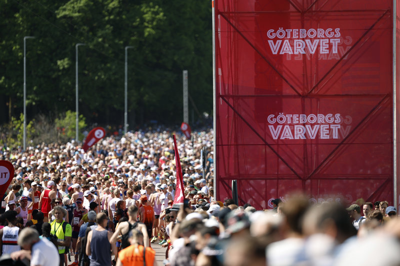 55 000 deltagare är anmälda till Göteborgsvarvet 2025. Foto. Adam Ihse/TT 55 000 deltagare är anmälda till Göteborgsvarvet 2025. Foto. Adam Ihse/TT