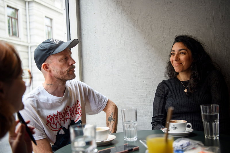 'Vi har försökt få till en rik skildring av vänskapsrelationer', säger David Sandström om vad de velat åstadkomma med boken.
