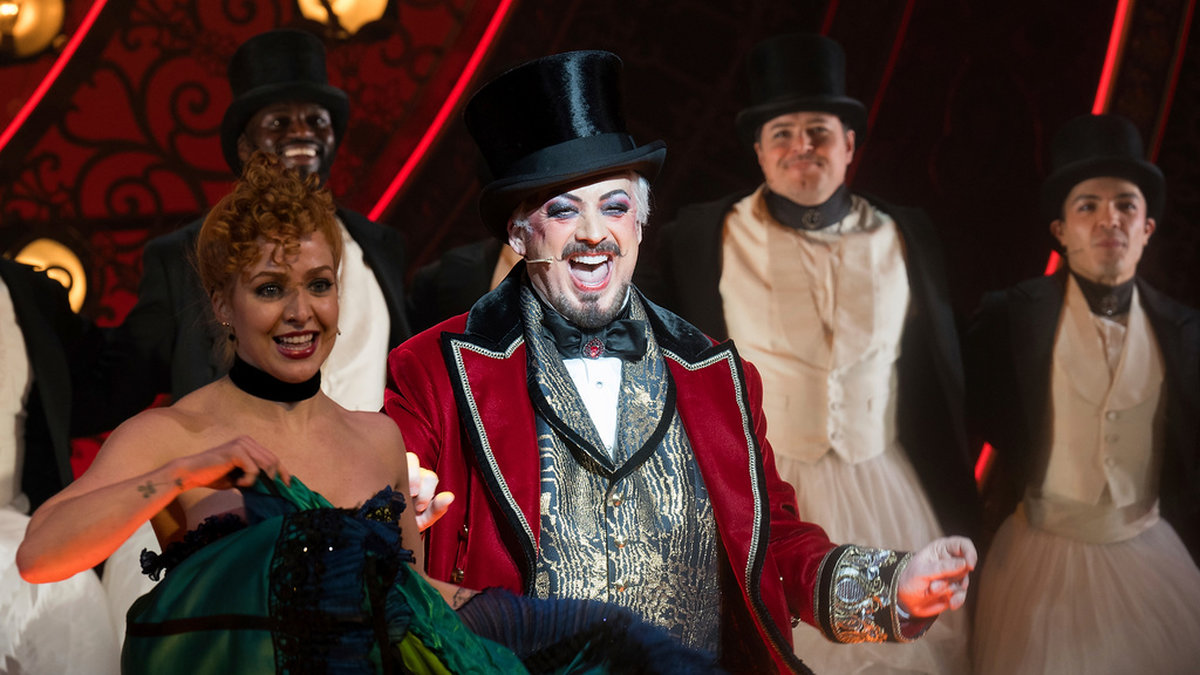 Boy George i 'Moulin Rouge the musical' på Al Hirschfeld Theatre i New York.