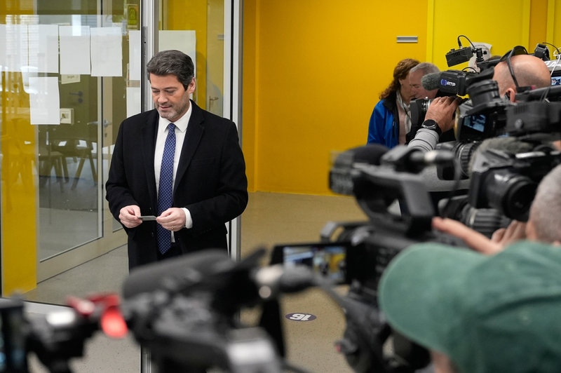 Presidentikandidaten André Ventura från högerpartiet Chega förlorade i söndagens val.