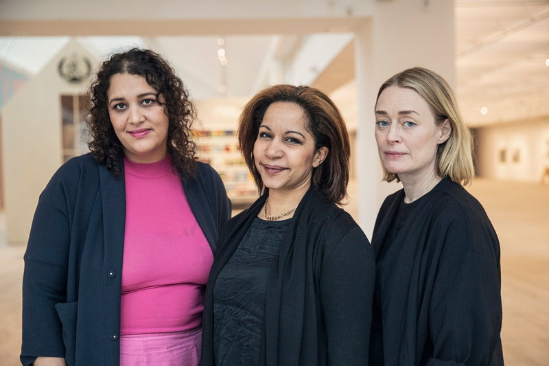 Felicia Mulinari, Tebogo Monnakgotla och Saga Gärde. Pressbild.