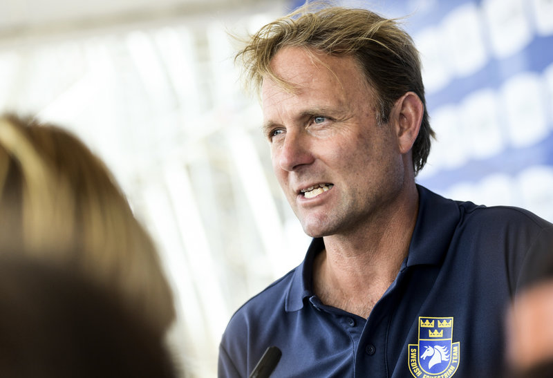 Förbundskapten Fredrik Bergendorff ser ett lyckat OS-kval som ett rimligt mål i VM. Arkivbild.