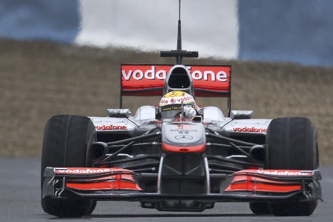 Lewis Hamilton i sin McLaren.