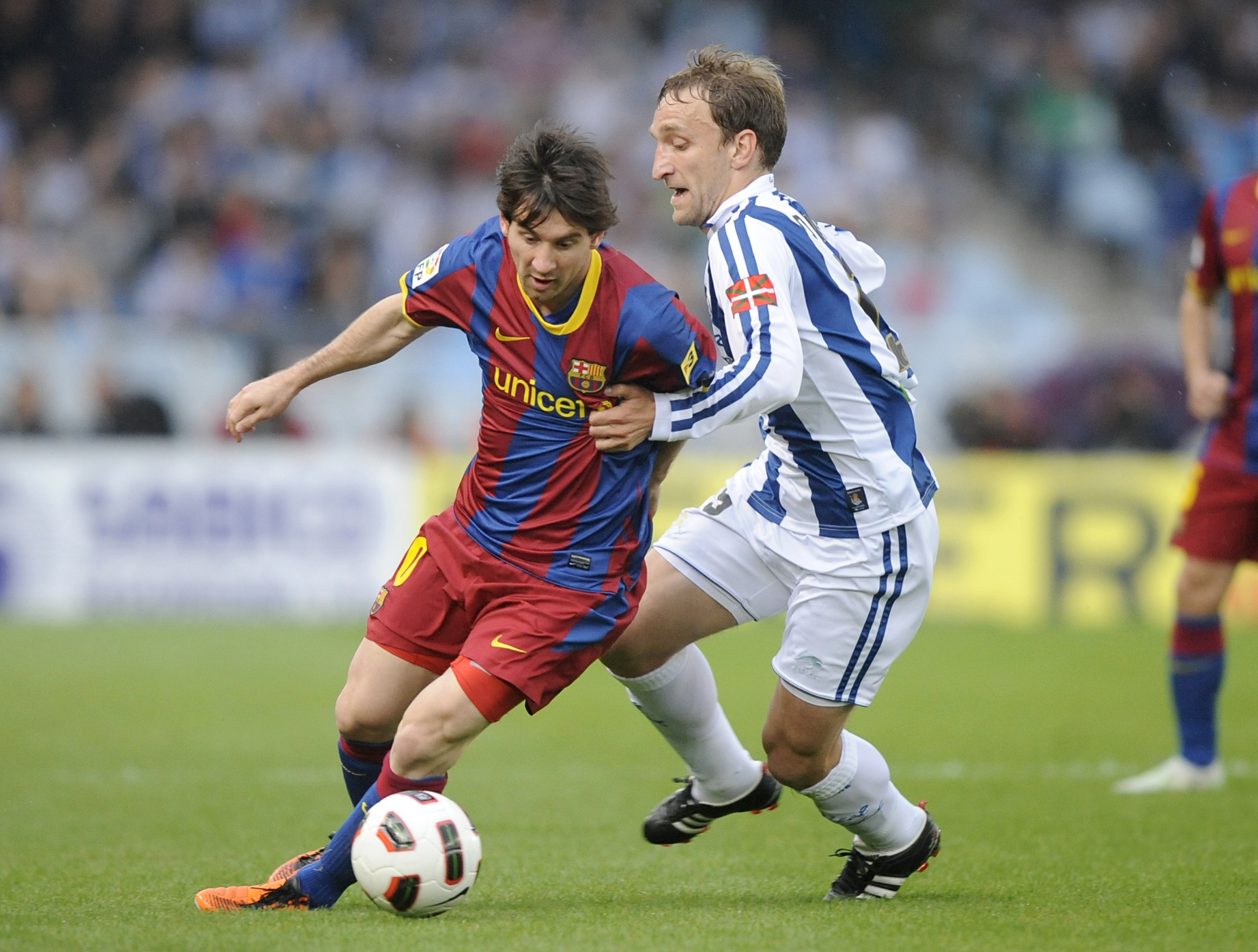 Lionel Messi kunde inte vända på steken till skillnad från Real Sociedad.