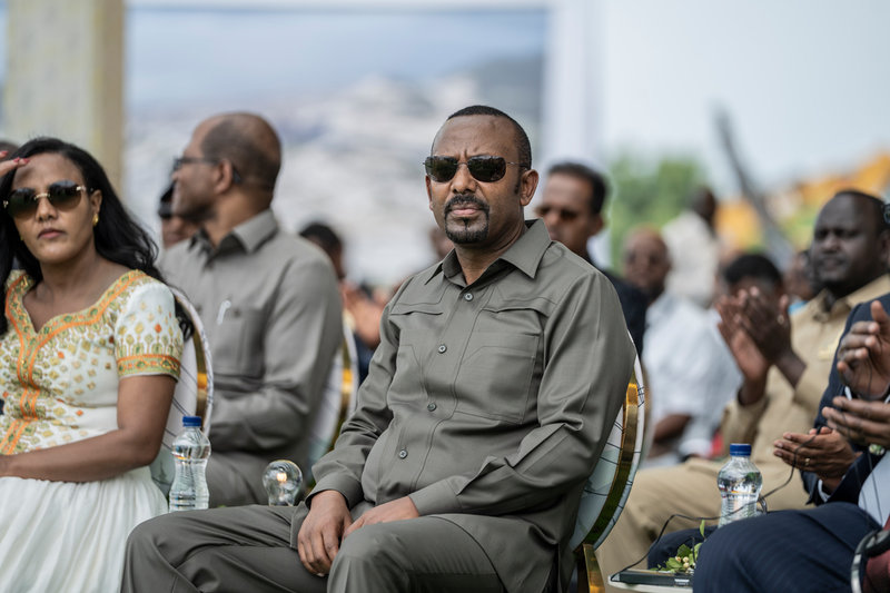 Med åren har kritiken växt mot att Etiopiens premiärminister Abiy Ahmed – här på ett foto från i september – fick Nobels fredspris 2019. Arkivbild.