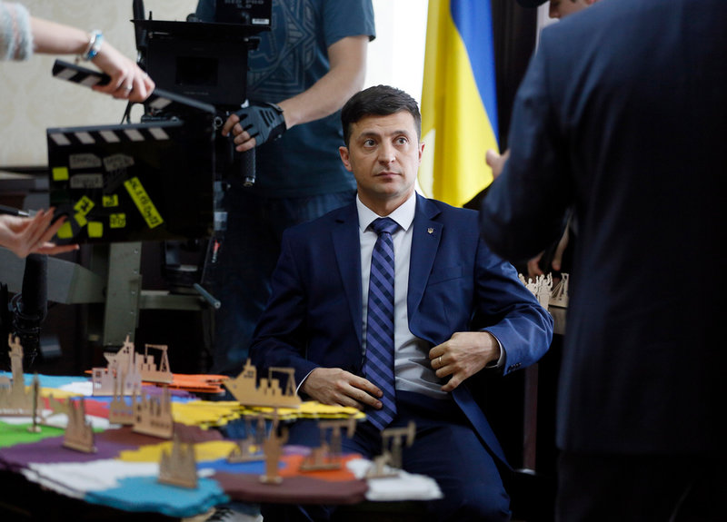 Ukrainas president Volodymyr Zelenskyj i 'Folkets tjänare'. Pressbild.