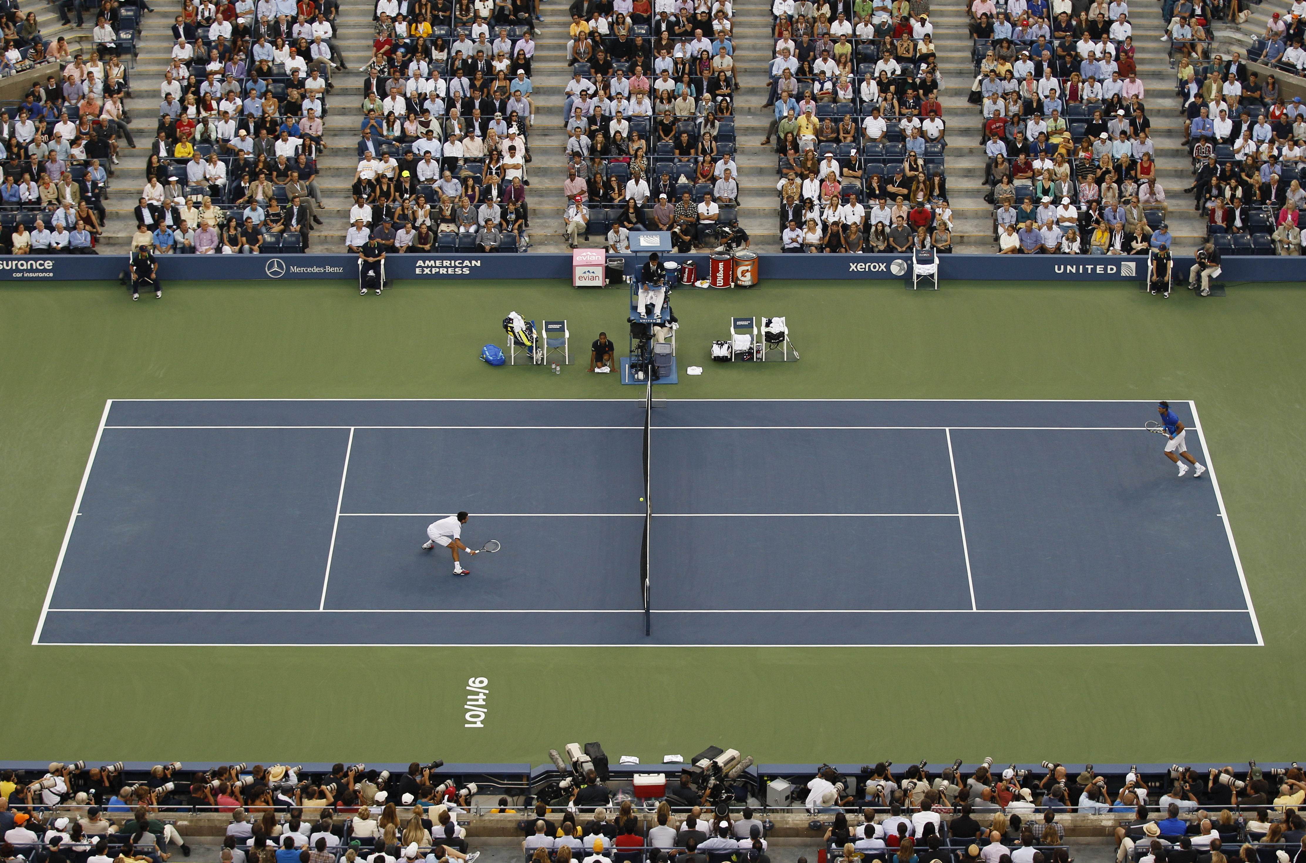 En ögonblicksbild på Djokovics dominans i US Open-finalen mot Rafael Nadal.