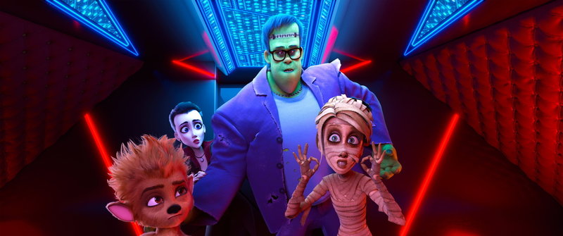 Familjen Wishbone måste förvandlas till monster igen i 'Monsterfamiljen - ingen är perfekt'. Pressbild.