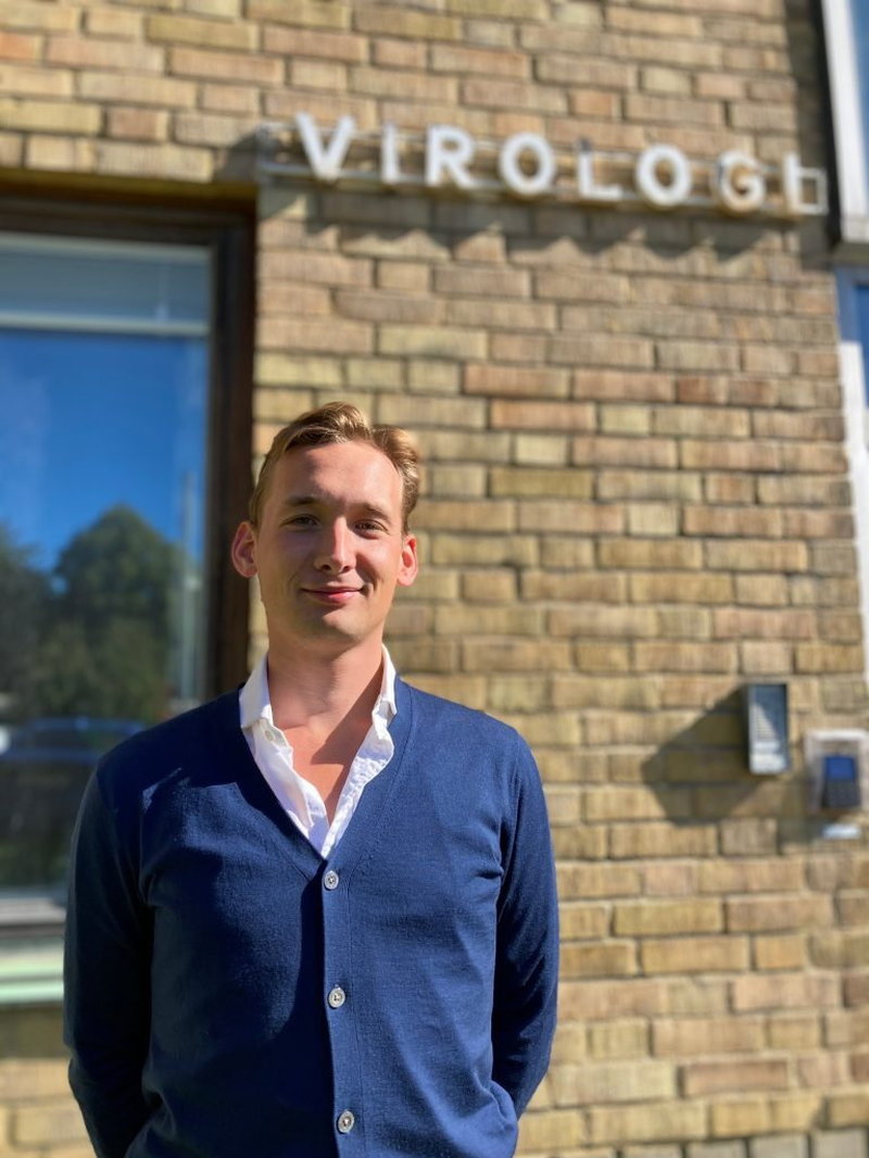 Johan Ringlander, doktorand i virologi på Sahlgrenska akademin vid Göteborgs universitet.