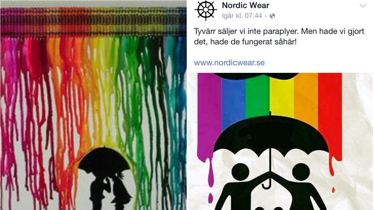 Den drar nämligen tankarna till Nordic Wears FB-uppdatering.