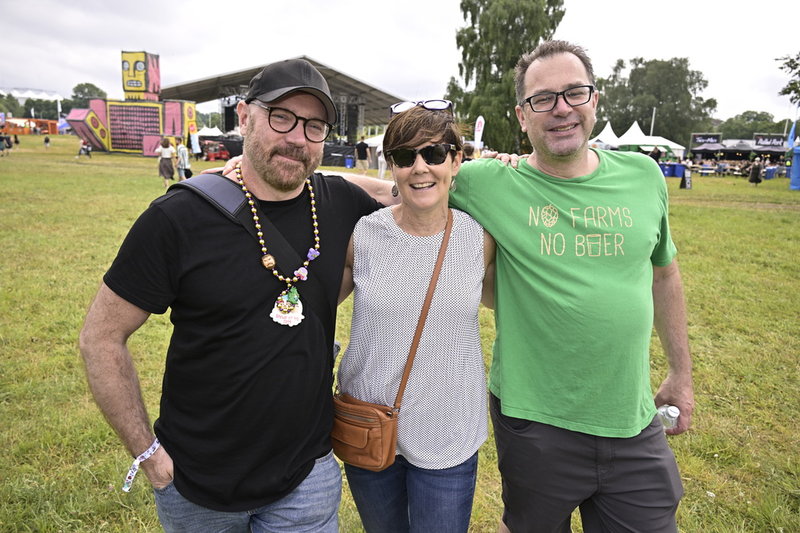 Peter Forsberg, Janet Sandersen och Pete Sandersen är på plats på Lollapalooza.