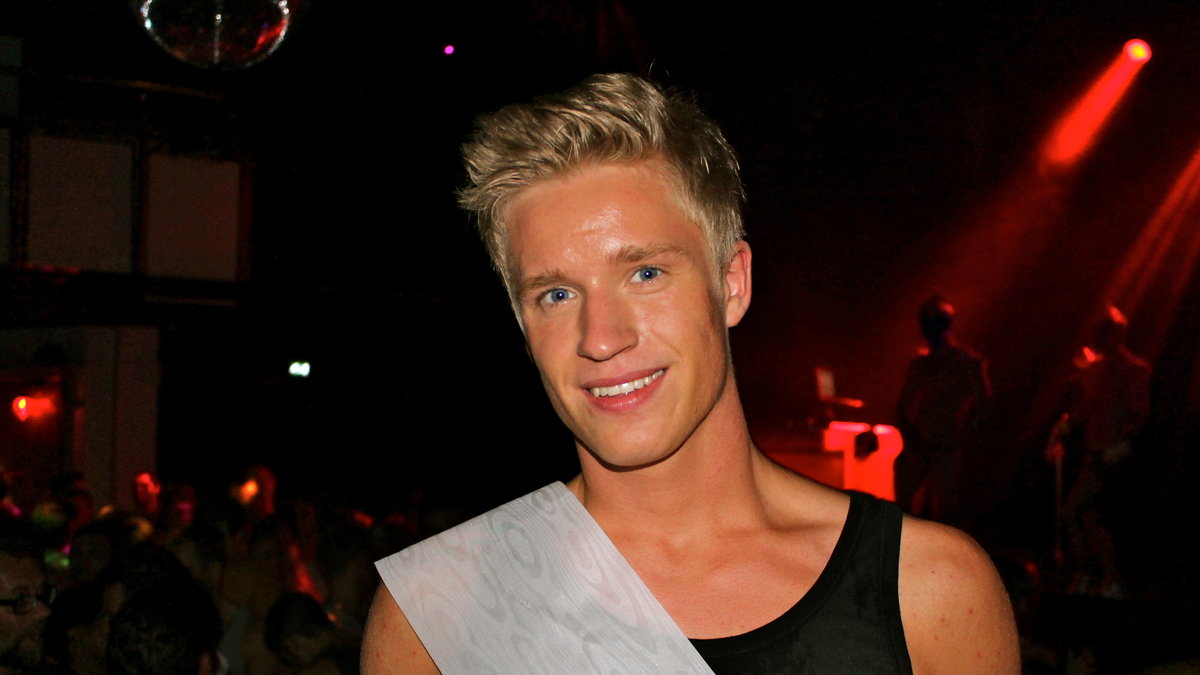 Fritiof var en glad segrare i Mr Gay Sweden 2012.