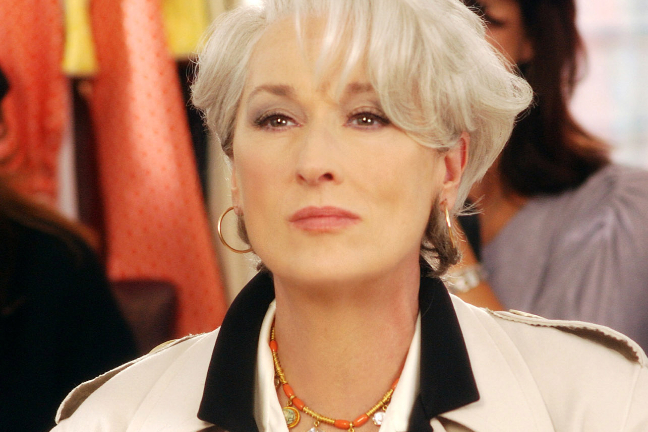 En av skådespelerskans bästa roller är som redaktionschefen Miranda Priestly i "Djävuel bär Prada".