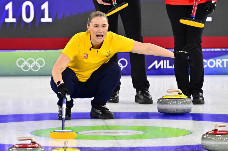 Sara McManus i aktion under semifinalen mot Kanada.