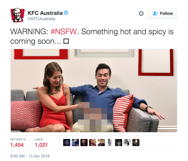 Syftet var att marknadsföra sina nya produkter Hot and Spicy Chicken.