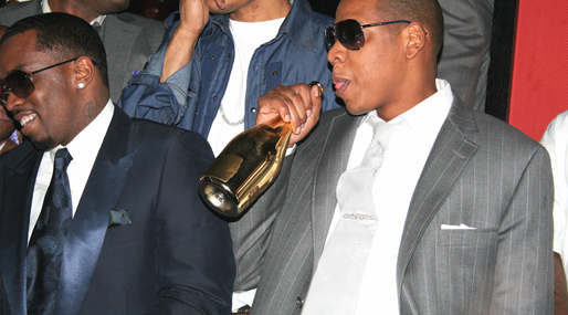 P Diddy och Jay-Z har varit vänner länge. Här ser vi killarna festa loss. 