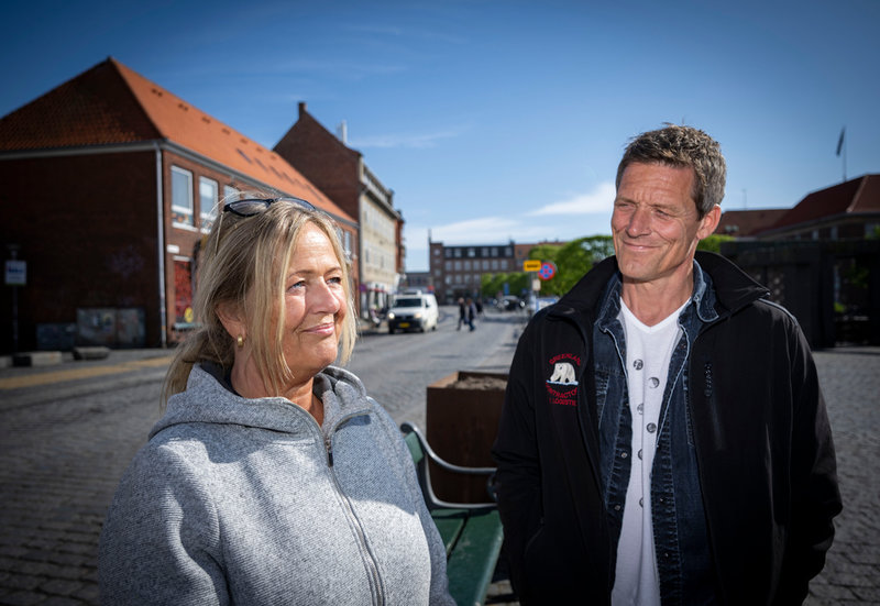 Bornholmarna Marianne och Flemming Olsen röstar båda ja.