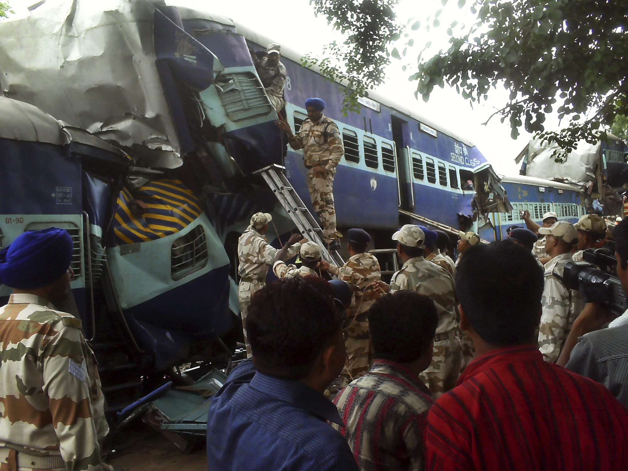 Tågtrafiken, Indien, Olycka