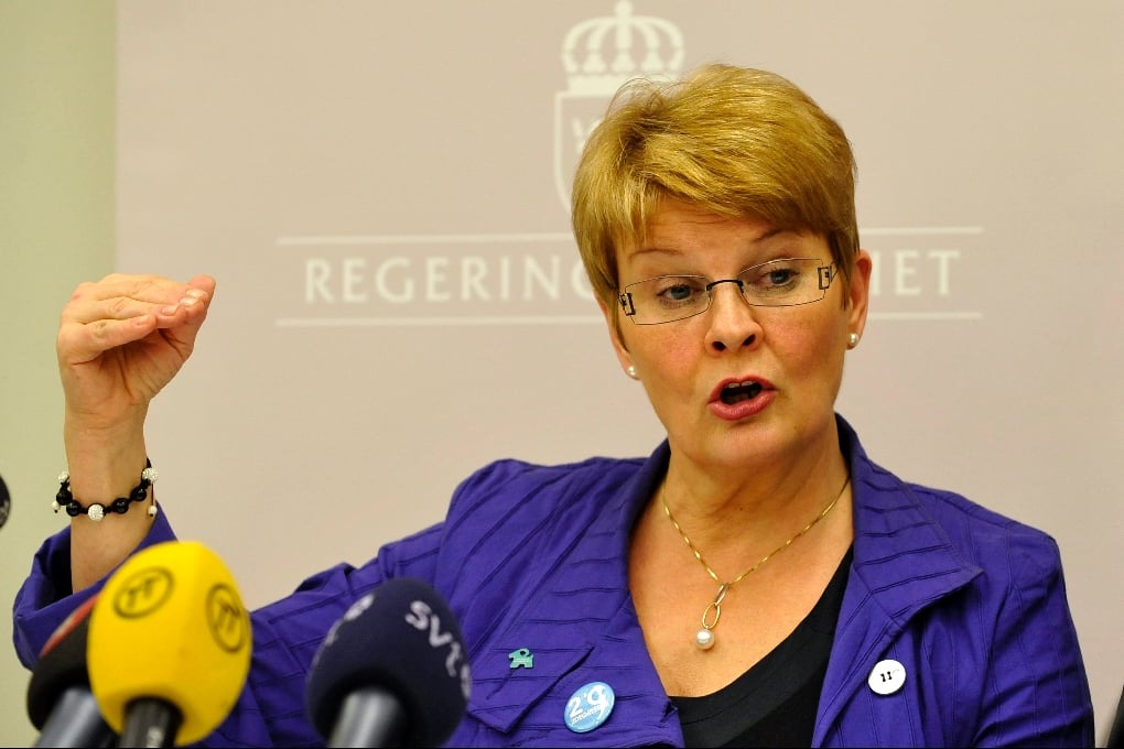 Näringsminister Maud Olofsson och hennes centerparti ligger pyrt till enligt Demoskops senaste mätning.